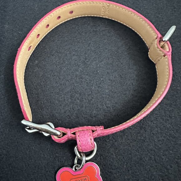 Pink Coach Dog Collar and Leash - Picture 3 of 11